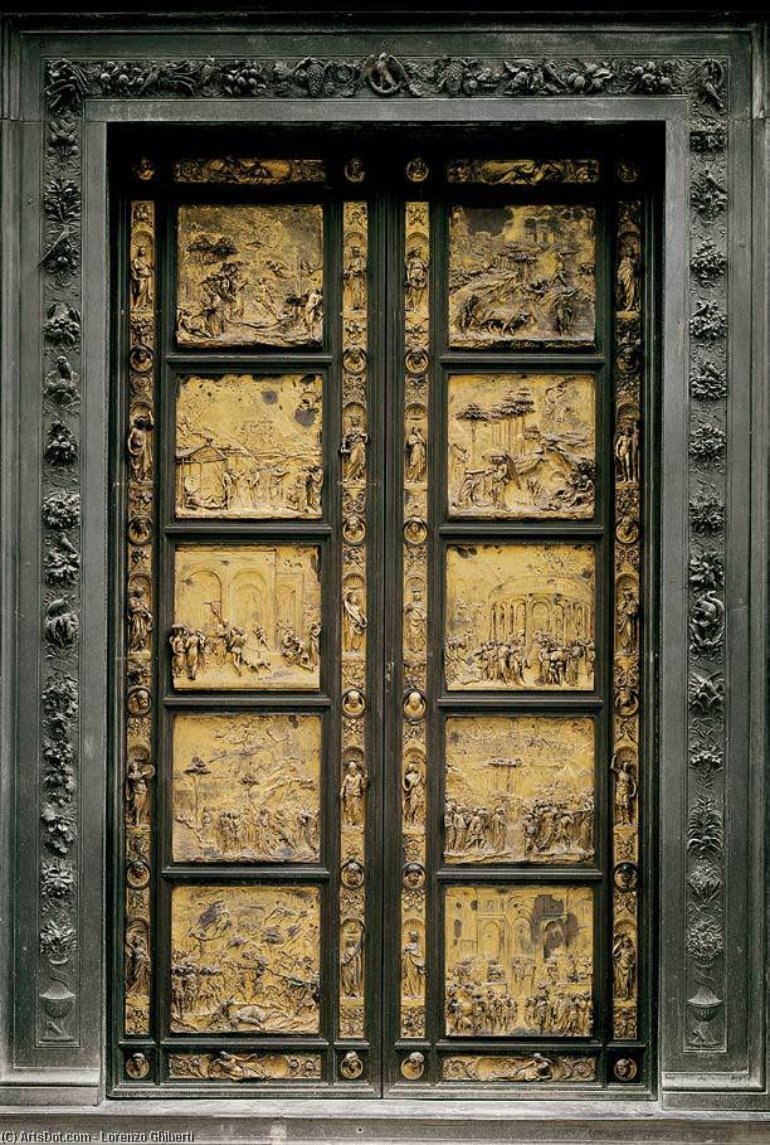 Wikioo.org - The Encyclopedia of Fine Arts - Painting, Artwork by Lorenzo Ghiberti - Eastern Door of the Baptistry