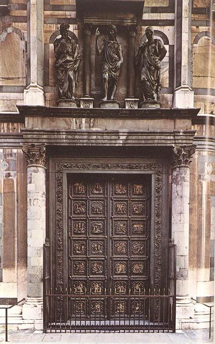 Wikioo.org – La Enciclopedia de las Bellas Artes - Pintura, Obras de arte de Lorenzo Ghiberti - Américaseptentrional puertas