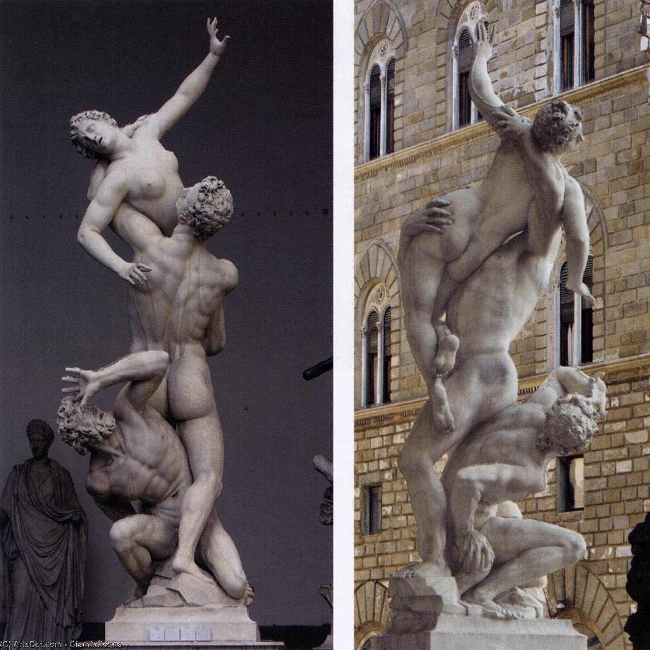 WikiOO.org - Encyclopedia of Fine Arts - Schilderen, Artwork Giambologna - Rape of the Sabines