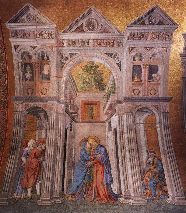 WikiOO.org - Encyclopedia of Fine Arts - Maleri, Artwork Michele Giambono - The Visitation