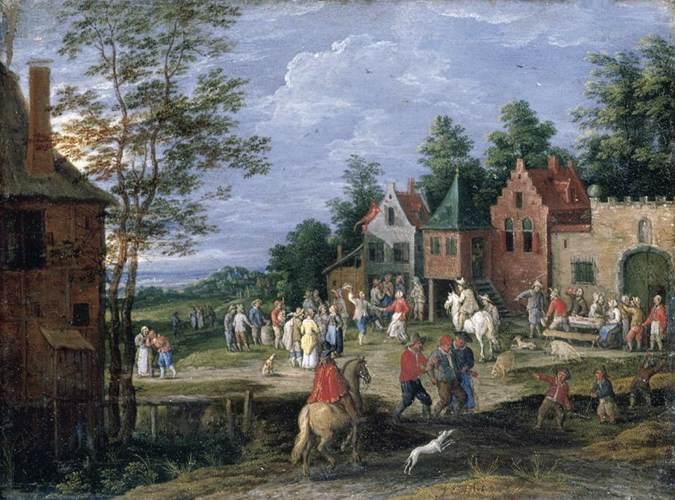 Wikioo.org - The Encyclopedia of Fine Arts - Painting, Artwork by Pieter Gijsels - Village Scene