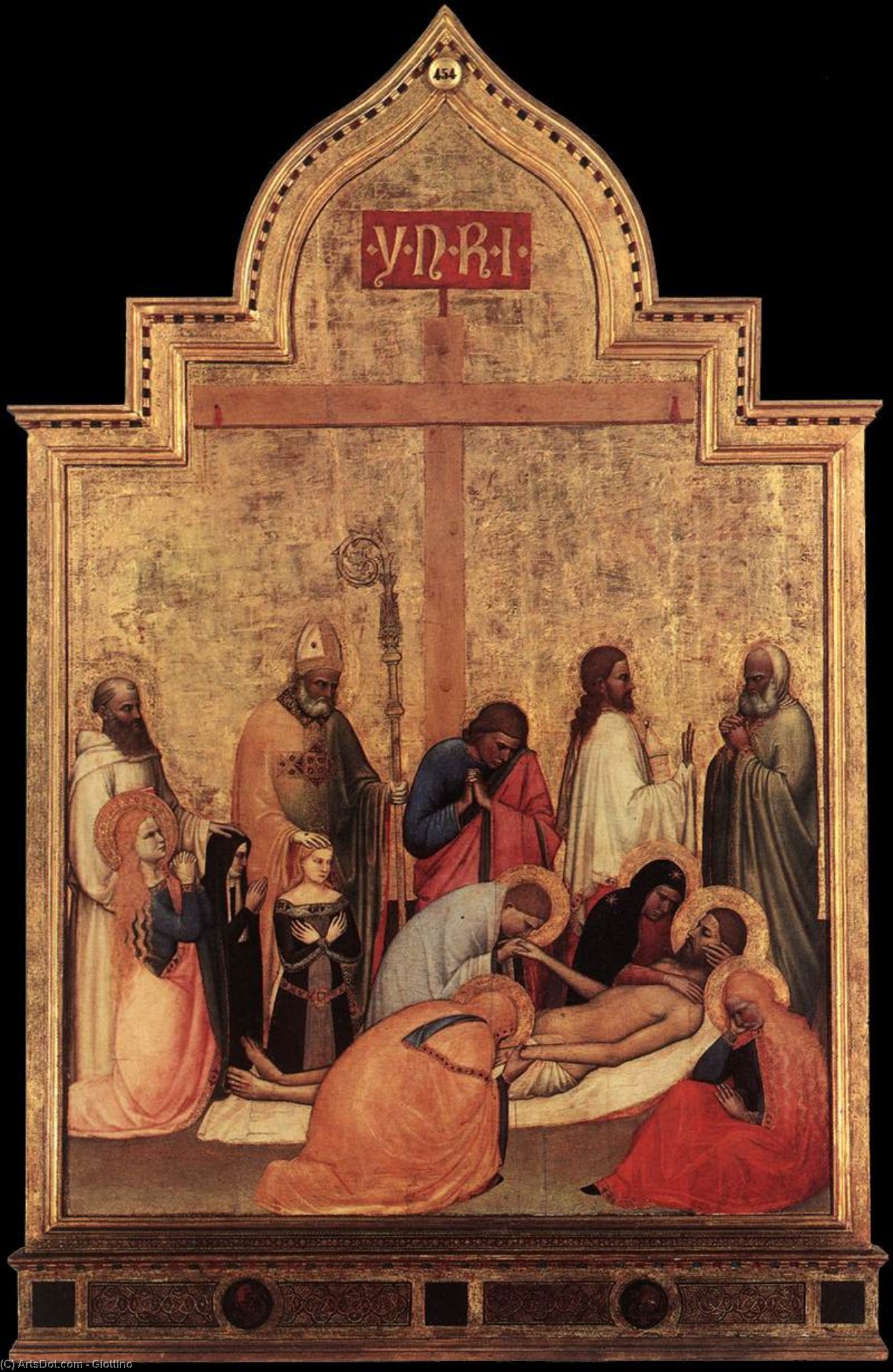 WikiOO.org – 美術百科全書 - 繪畫，作品 Giottino - 圣母怜子图 圣 圣雷米希奥