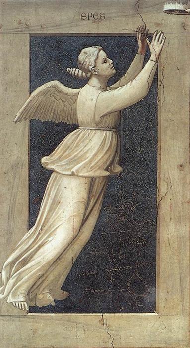 Wikioo.org – L'Enciclopedia delle Belle Arti - Pittura, Opere di Giotto Di Bondone - No 46   Antartico  sette  virtù  speranza