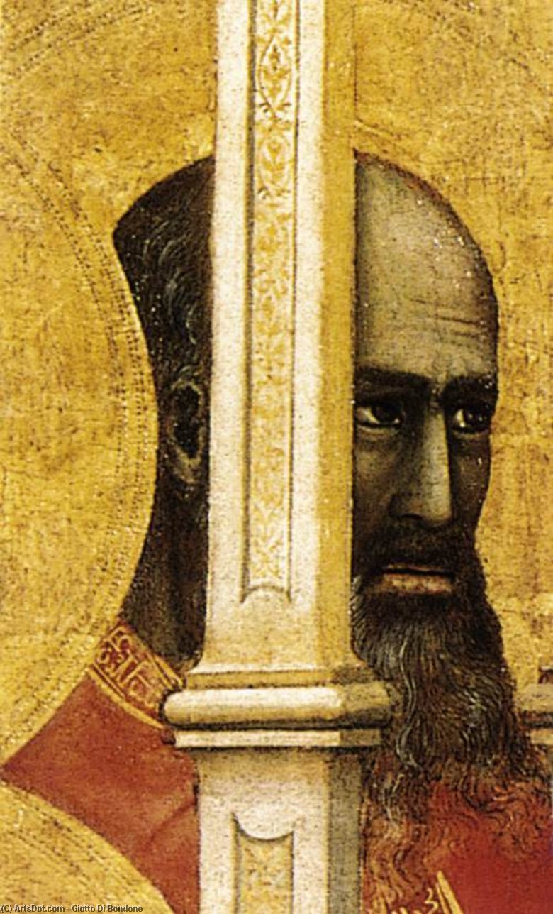 WikiOO.org - Enciklopedija dailės - Tapyba, meno kuriniai Giotto Di Bondone - Ognissanti Madonna (detail)