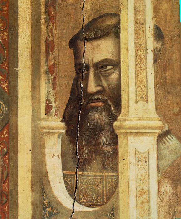 Wikioo.org – L'Enciclopedia delle Belle Arti - Pittura, Opere di Giotto Di Bondone - Madonna di Ognissanti particolare
