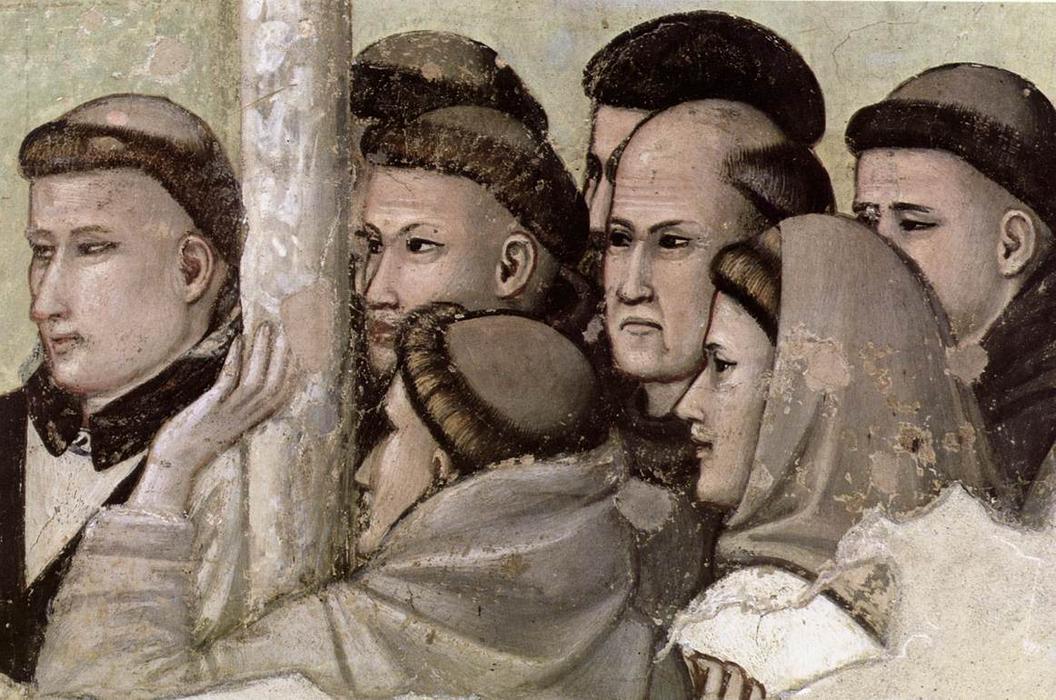 Wikioo.org – L'Enciclopedia delle Belle Arti - Pittura, Opere di Giotto Di Bondone - Scene da vita di san francesco : 7 . visione dell ascensione di san francesco ( particolare )