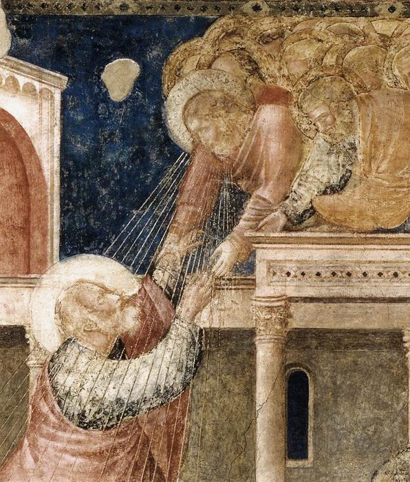 Wikioo.org - สารานุกรมวิจิตรศิลป์ - จิตรกรรม Giotto Di Bondone - Scenes from the Life of St John the Evangelist: 3. Ascension of the Evangelist (detail)