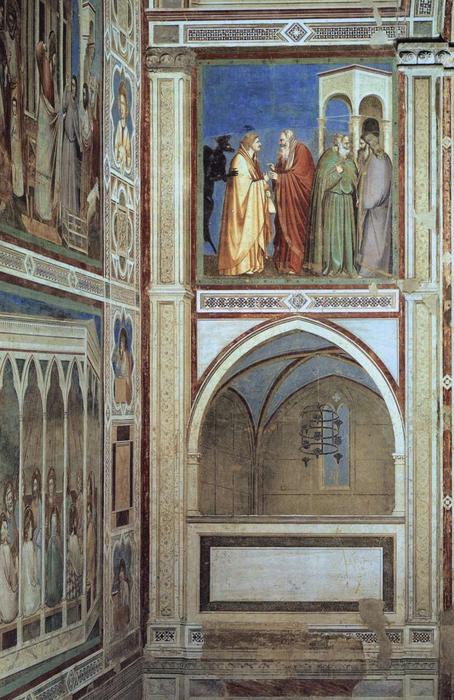 Wikioo.org - The Encyclopedia of Fine Arts - Painting, Artwork by Giotto Di Bondone - View of a chapel
