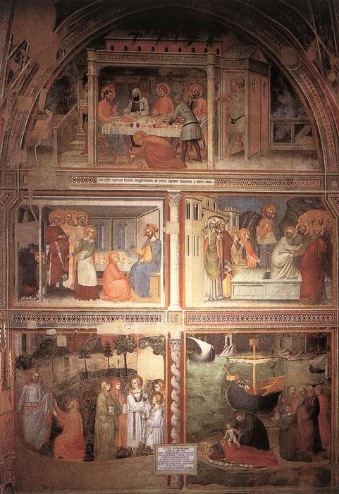 Wikioo.org - The Encyclopedia of Fine Arts - Painting, Artwork by Giovanni Da Milano - Scenes from the Life of Magdalene