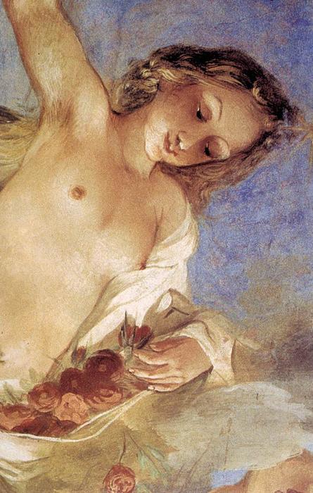 WikiOO.org - Enciklopedija dailės - Tapyba, meno kuriniai Giovanni Da San Giovanni - Aurora and Tithonus (detail)