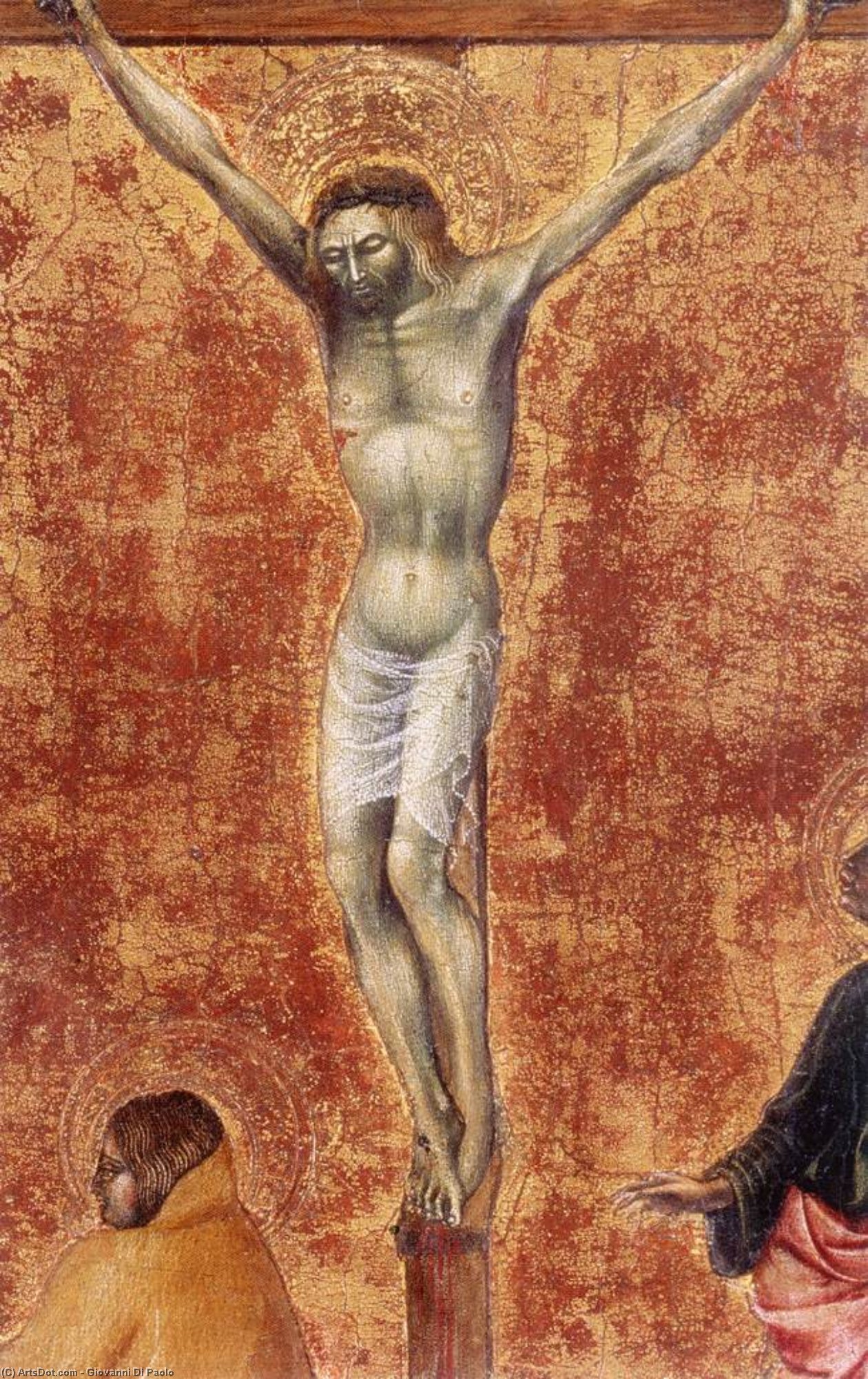 Wikioo.org - The Encyclopedia of Fine Arts - Painting, Artwork by Giovanni Di Paolo - Crucifixion (detail)