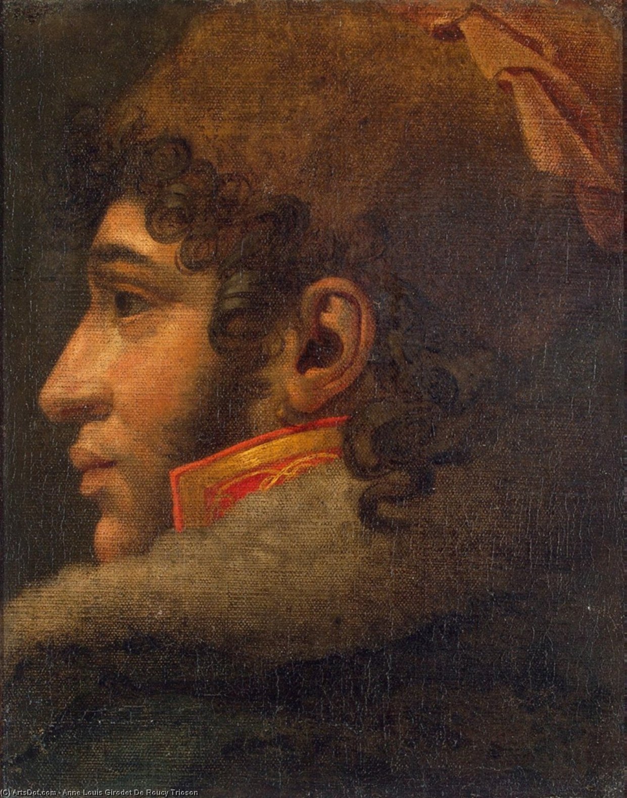 Wikioo.org - The Encyclopedia of Fine Arts - Painting, Artwork by Anne Louis Girodet De Roucy Trioson - Portrait of Joachim Murat