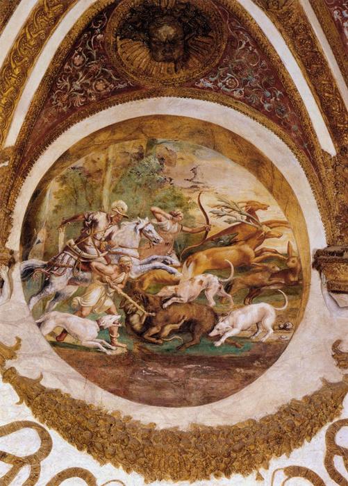 Wikioo.org - The Encyclopedia of Fine Arts - Painting, Artwork by Giulio Romano - Hunting Scene