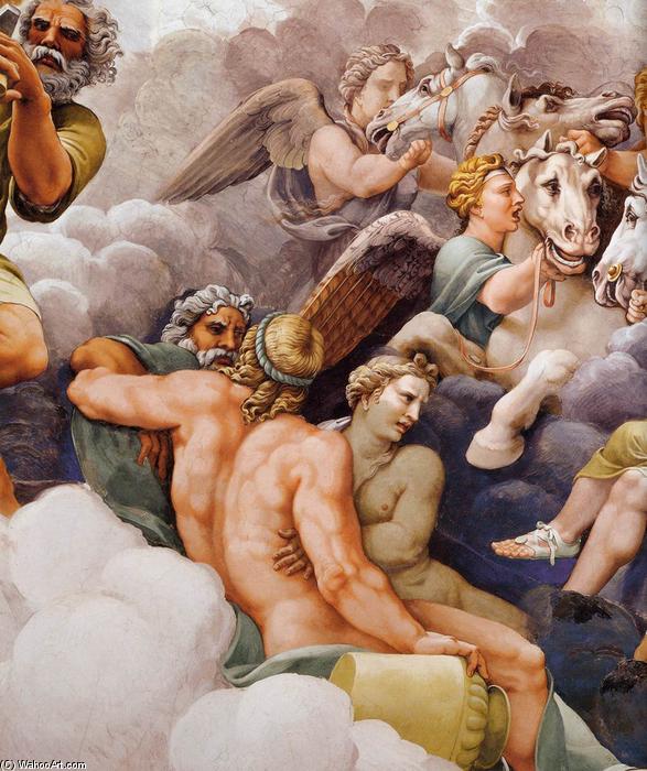 Wikioo.org - The Encyclopedia of Fine Arts - Painting, Artwork by Giulio Romano - Vault: The Assembly of Gods around Jupiter's Throne (detail)
