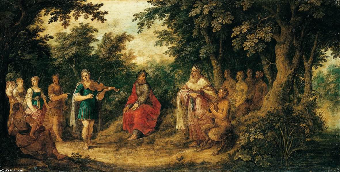 Wikioo.org - The Encyclopedia of Fine Arts - Painting, Artwork by Abraham Govaerts - The Judgement of Midas