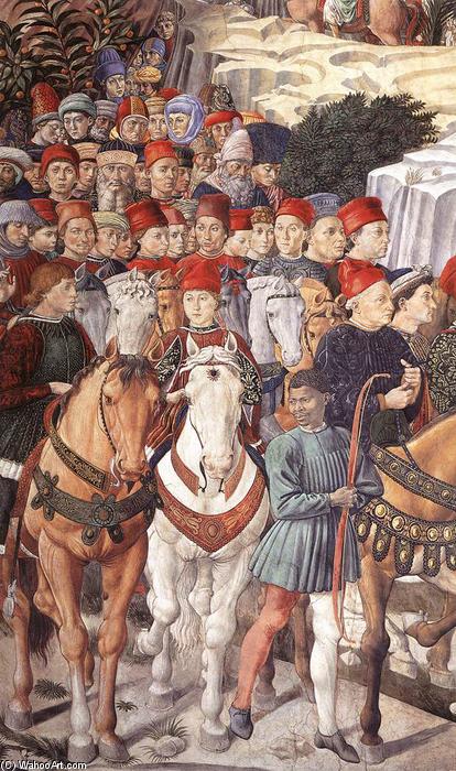 WikiOO.org - Encyclopedia of Fine Arts - Målning, konstverk Benozzo Gozzoli - Procession of the Youngest King (detail)