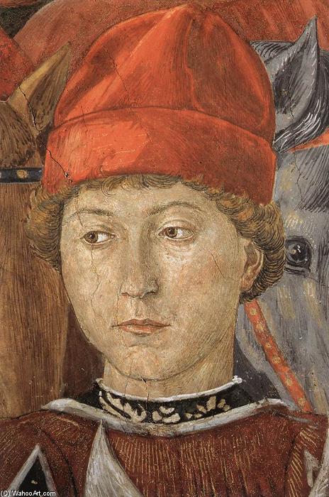 Wikioo.org – L'Enciclopedia delle Belle Arti - Pittura, Opere di Benozzo Gozzoli - Processione del più giovane re (detail) (8)