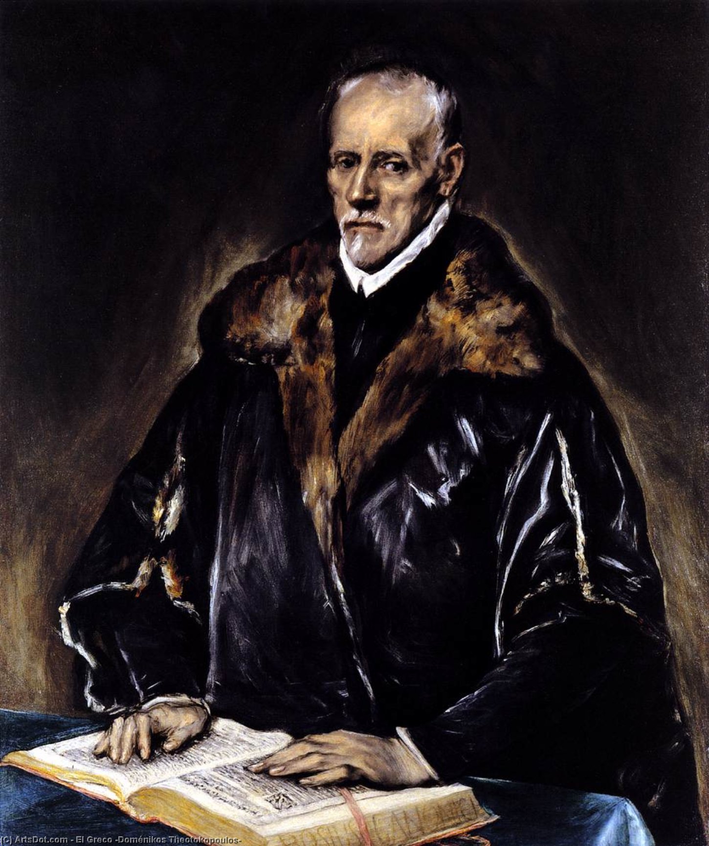 WikiOO.org - Encyclopedia of Fine Arts - Malba, Artwork El Greco (Doménikos Theotokopoulos) - A Prelate
