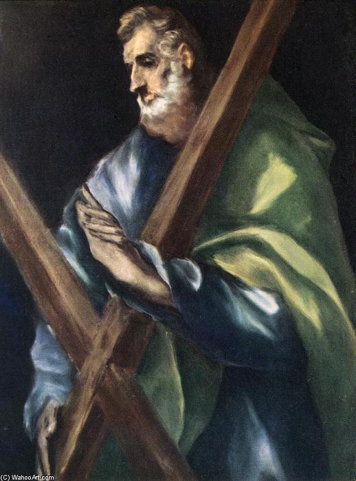WikiOO.org - 백과 사전 - 회화, 삽화 El Greco (Doménikos Theotokopoulos) - Apostle St Andrew