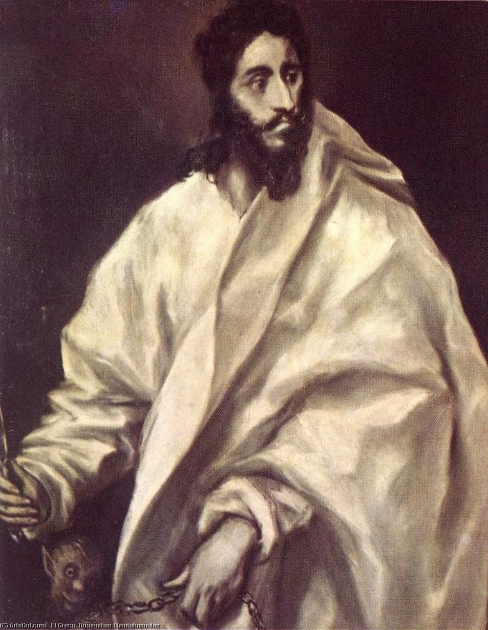 Wikioo.org - The Encyclopedia of Fine Arts - Painting, Artwork by El Greco (Doménikos Theotokopoulos) - Apostle St Bartholomew