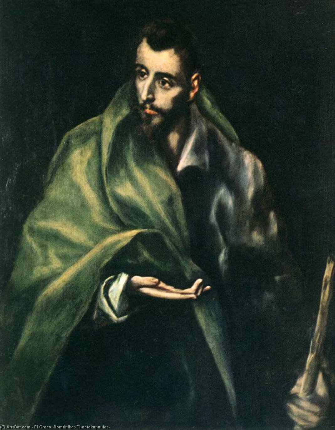 WikiOO.org – 美術百科全書 - 繪畫，作品 El Greco (Doménikos Theotokopoulos) - 使徒 圣  詹姆斯  的  更大