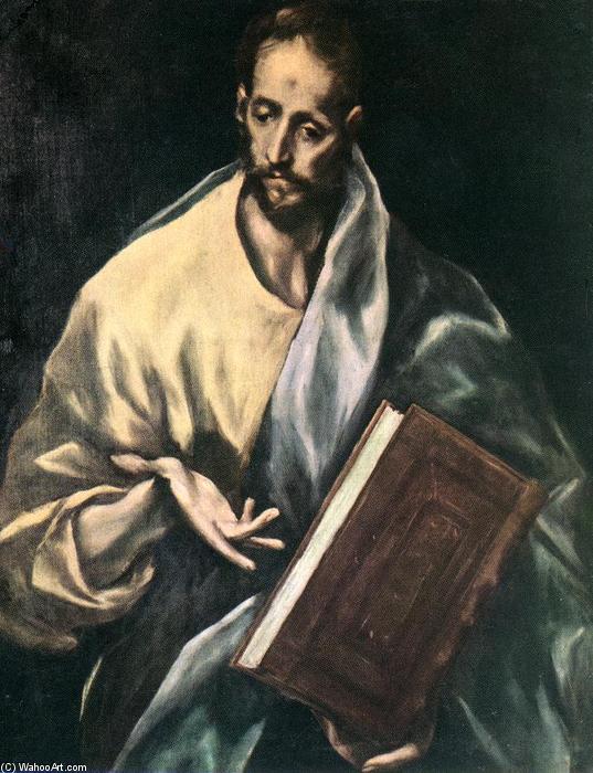 Wikioo.org – La Enciclopedia de las Bellas Artes - Pintura, Obras de arte de El Greco (Doménikos Theotokopoulos) - apóstol san james el menos