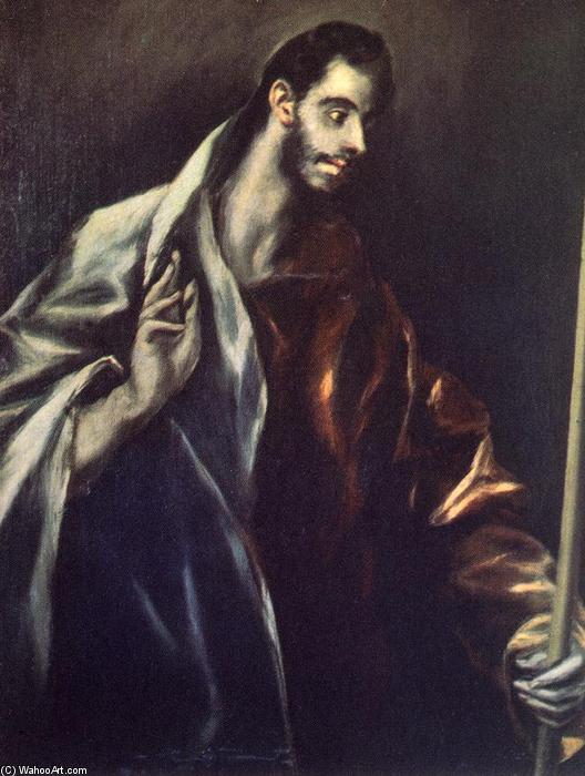 Wikioo.org – La Enciclopedia de las Bellas Artes - Pintura, Obras de arte de El Greco (Doménikos Theotokopoulos) - apóstol san Tomás