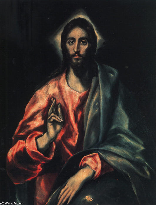 Wikioo.org - The Encyclopedia of Fine Arts - Painting, Artwork by El Greco (Doménikos Theotokopoulos) - Christ