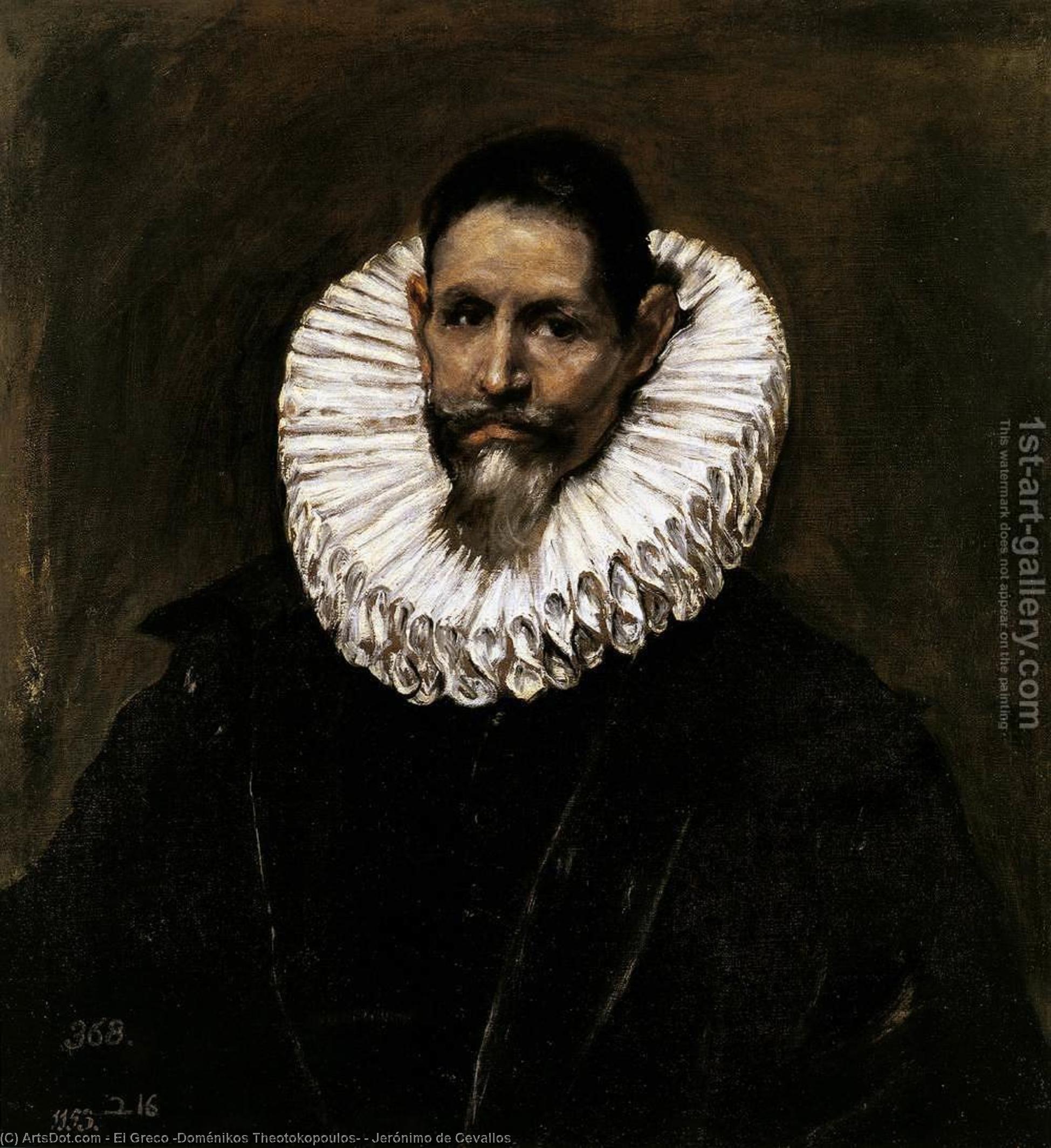 Wikioo.org - The Encyclopedia of Fine Arts - Painting, Artwork by El Greco (Doménikos Theotokopoulos) - Jerónimo de Cevallos