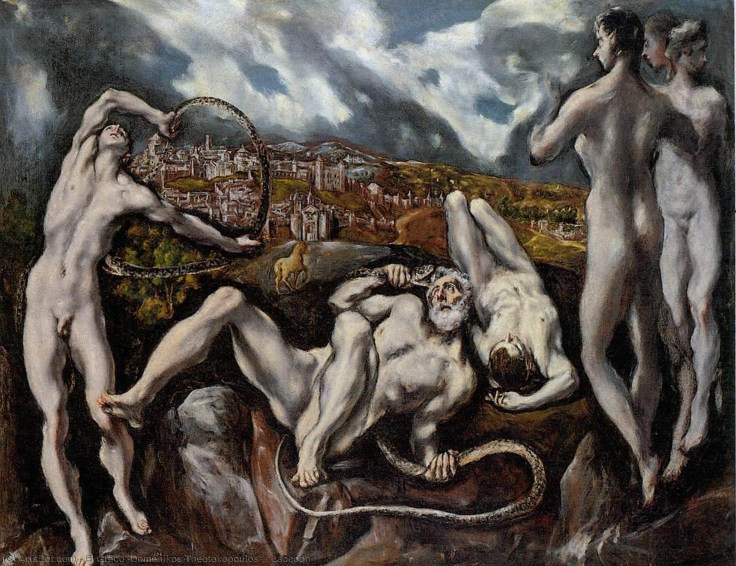 WikiOO.org - Εγκυκλοπαίδεια Καλών Τεχνών - Ζωγραφική, έργα τέχνης El Greco (Doménikos Theotokopoulos) - Laocoön