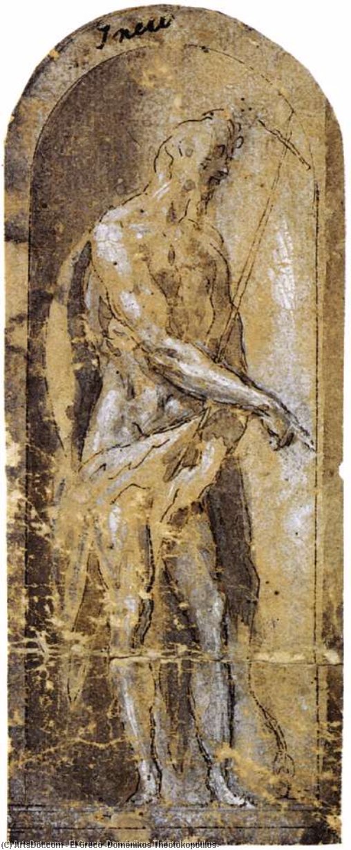 Wikioo.org - The Encyclopedia of Fine Arts - Painting, Artwork by El Greco (Doménikos Theotokopoulos) - St John the Baptist