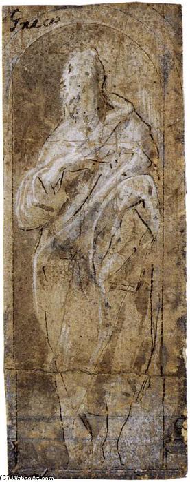 Wikioo.org – La Enciclopedia de las Bellas Artes - Pintura, Obras de arte de El Greco (Doménikos Theotokopoulos) - San Juan Evangelista