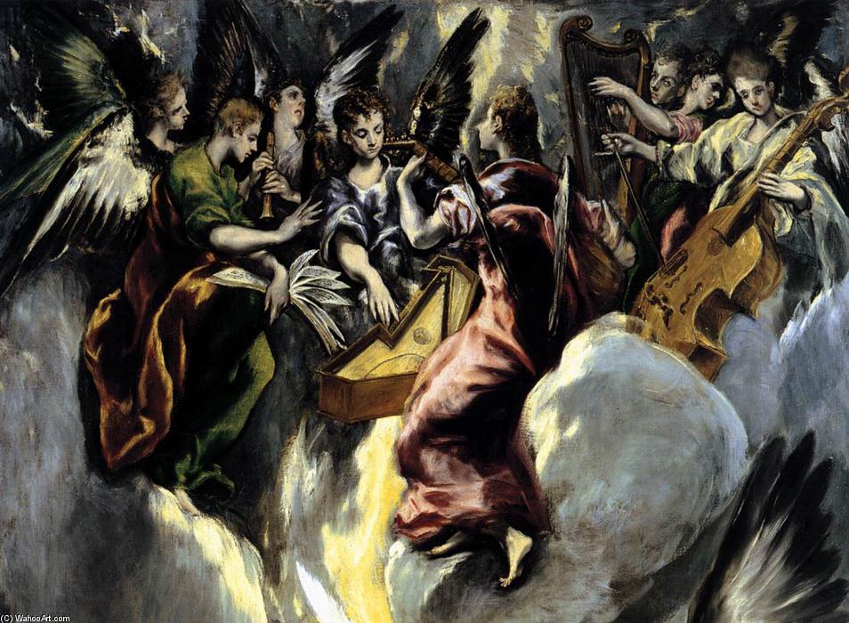 WikiOO.org - Encyclopedia of Fine Arts - Maalaus, taideteos El Greco (Doménikos Theotokopoulos) - The Annunciation (detail)