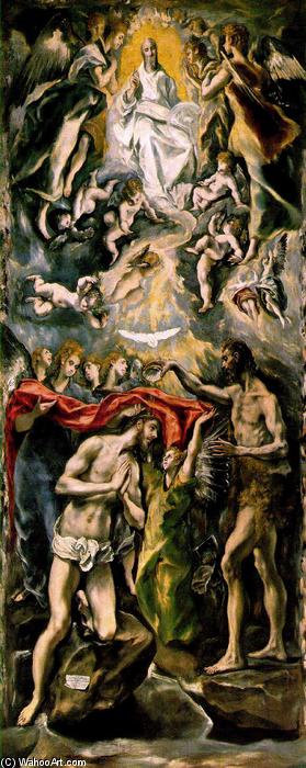 Wikioo.org - The Encyclopedia of Fine Arts - Painting, Artwork by El Greco (Doménikos Theotokopoulos) - The Baptism