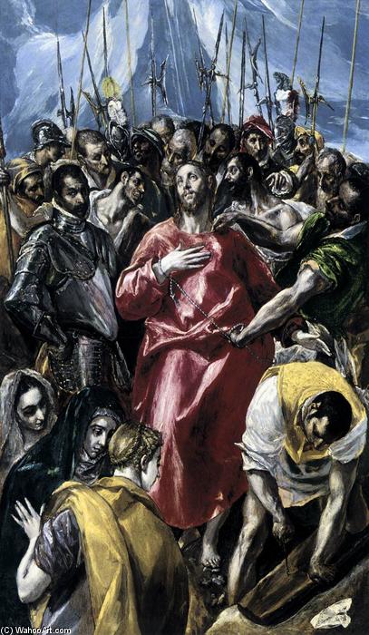 Wikioo.org – La Enciclopedia de las Bellas Artes - Pintura, Obras de arte de El Greco (Doménikos Theotokopoulos) - La desnudez de Cristo (El Expolio)