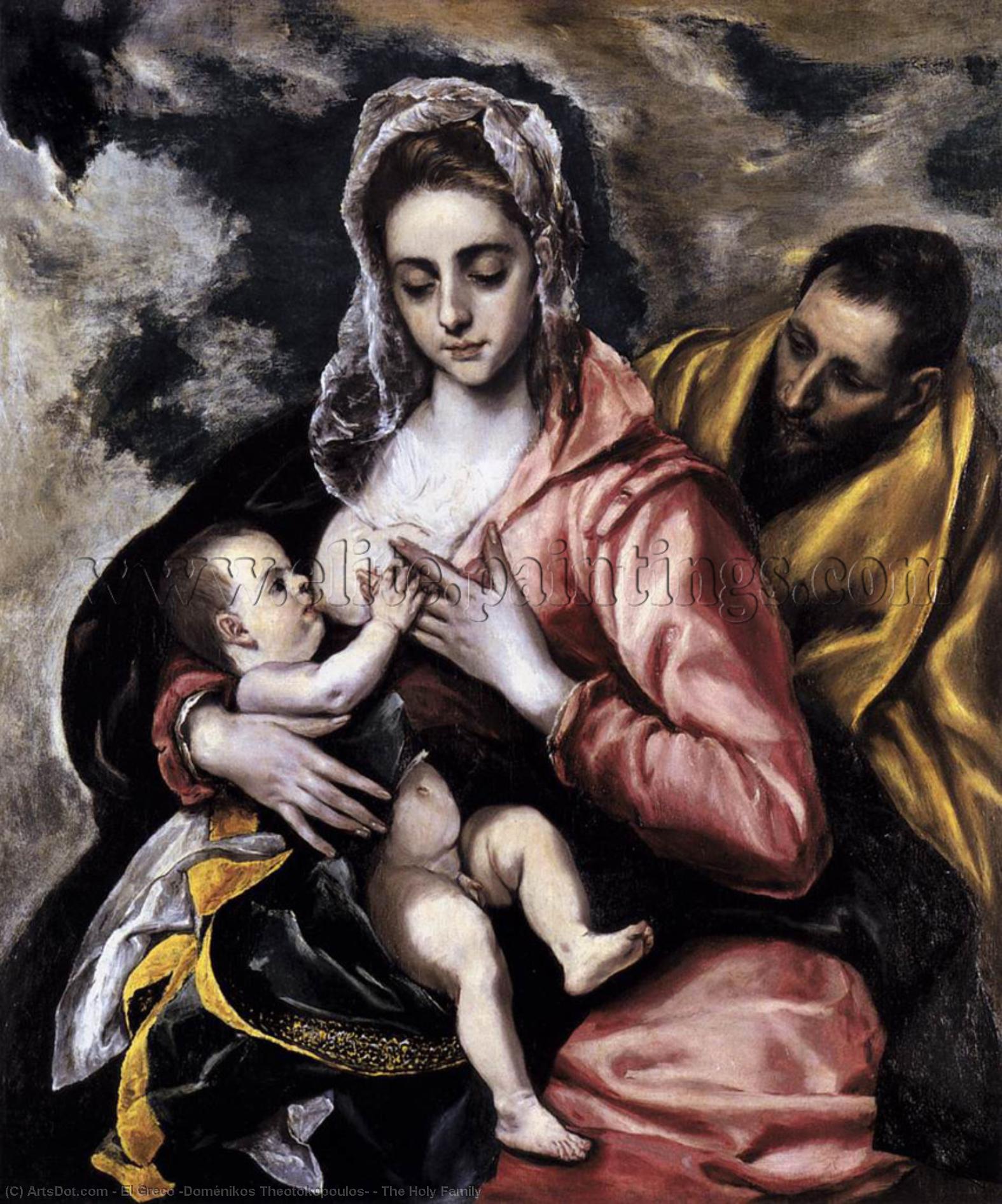 Wikioo.org - The Encyclopedia of Fine Arts - Painting, Artwork by El Greco (Doménikos Theotokopoulos) - The Holy Family