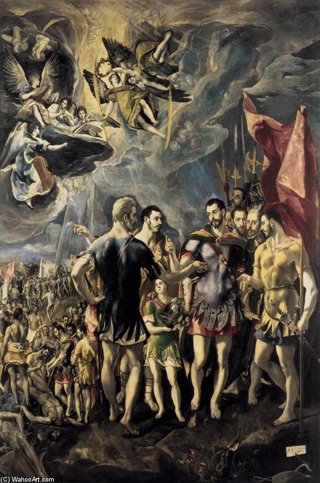 Wikioo.org - The Encyclopedia of Fine Arts - Painting, Artwork by El Greco (Doménikos Theotokopoulos) - The Martyrdom of St Maurice