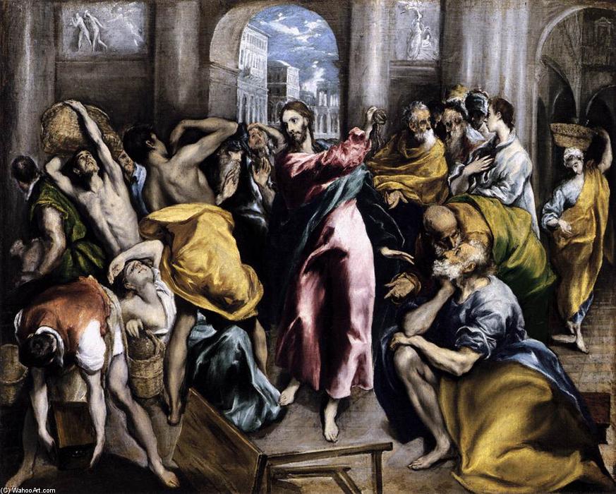 Wikioo.org - The Encyclopedia of Fine Arts - Painting, Artwork by El Greco (Doménikos Theotokopoulos) - The Purification of the Temple