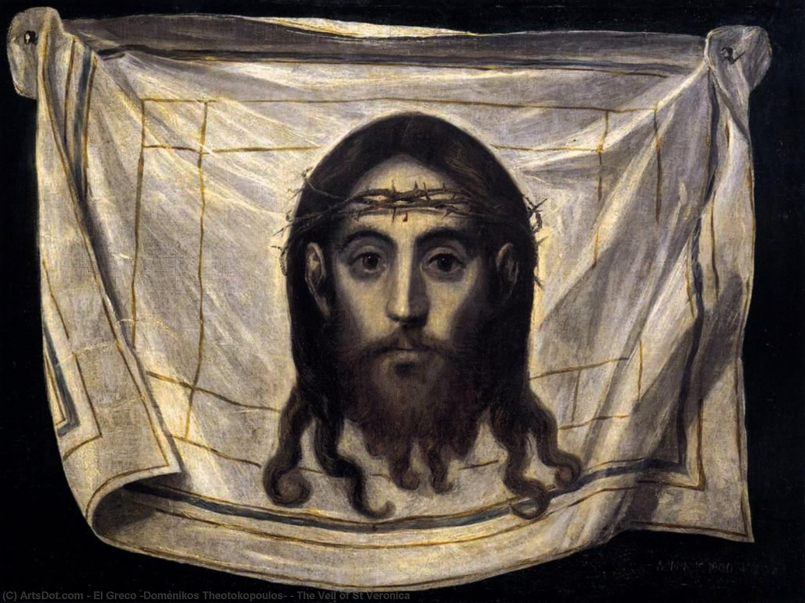 WikiOO.org - Encyclopedia of Fine Arts - Malba, Artwork El Greco (Doménikos Theotokopoulos) - The Veil of St Veronica