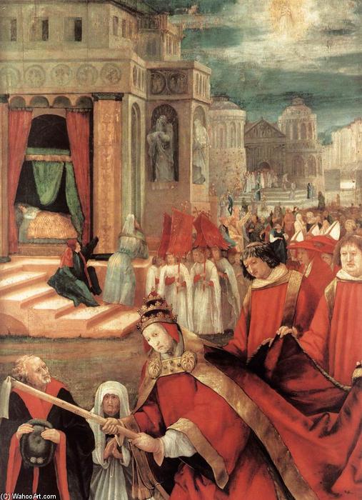 WikiOO.org - Encyclopedia of Fine Arts - Maleri, Artwork Matthias Grünewald - Establishment of the Santa Maria Maggiore in Rome (detail)