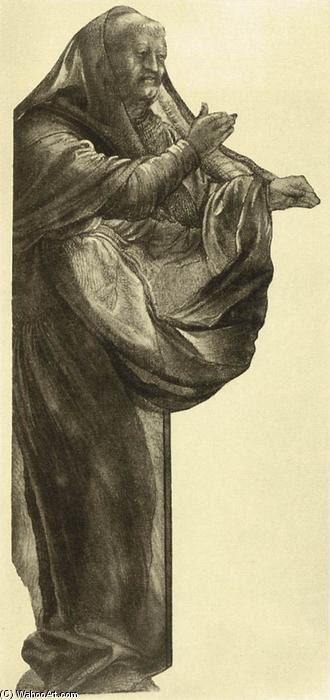 WikiOO.org - Encyclopedia of Fine Arts - Lukisan, Artwork Matthias Grünewald - Study of an Apostle