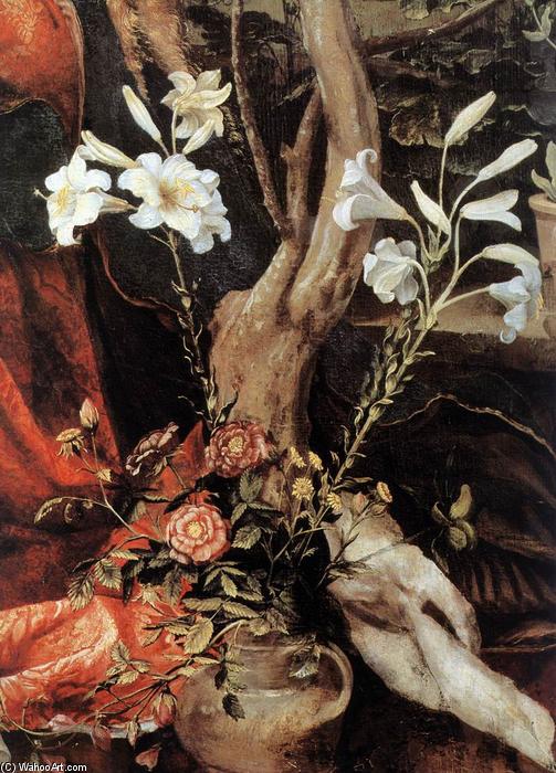 Wikioo.org – L'Encyclopédie des Beaux Arts - Peinture, Oeuvre de Matthias Grünewald - Stuppach Madonna (détail)