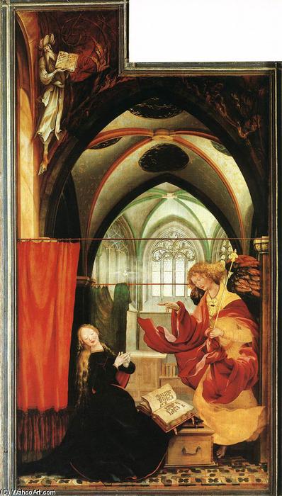 Wikioo.org - The Encyclopedia of Fine Arts - Painting, Artwork by Matthias Grünewald - The Annunciation