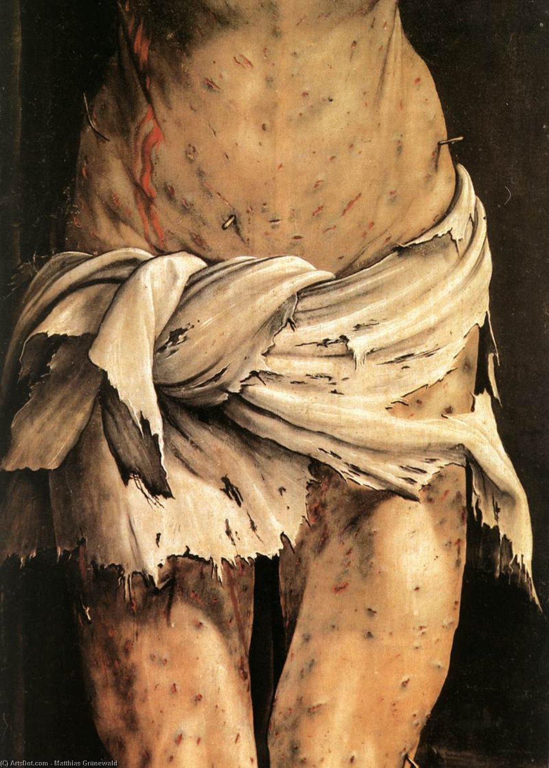 Wikioo.org - สารานุกรมวิจิตรศิลป์ - จิตรกรรม Matthias Grünewald - The Crucifixion (detail)