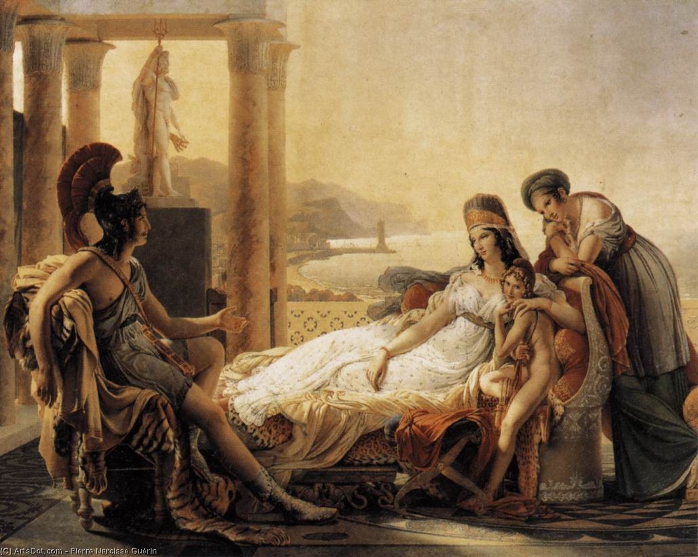 Wikioo.org - Bách khoa toàn thư về mỹ thuật - Vẽ tranh, Tác phẩm nghệ thuật Pierre Narcisse Guérin - Dido and Aeneas
