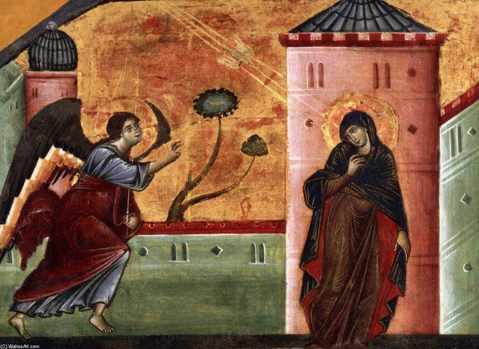 WikiOO.org - دایره المعارف هنرهای زیبا - نقاشی، آثار هنری Guido Da Siena - Annunciation