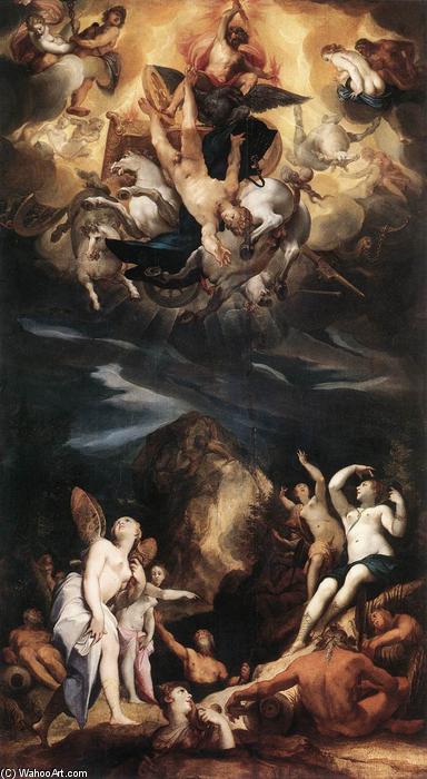Wikioo.org - The Encyclopedia of Fine Arts - Painting, Artwork by Joseph The Elder Heintz (Heinz) - The Fall of Phaethon