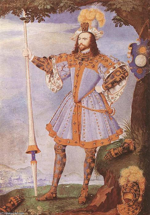 WikiOO.org - Güzel Sanatlar Ansiklopedisi - Resim, Resimler Nicholas Hilliard - Portrait of George Clifford, Earl of Cumberland