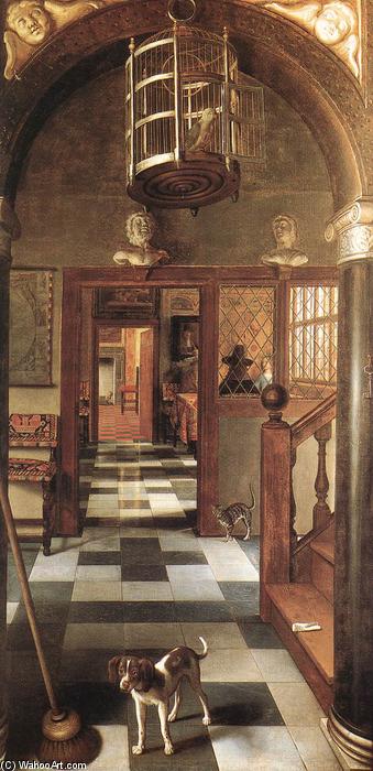 Wikioo.org - The Encyclopedia of Fine Arts - Painting, Artwork by Samuel Dirksz Van Hoogstraten - View of a Corridor