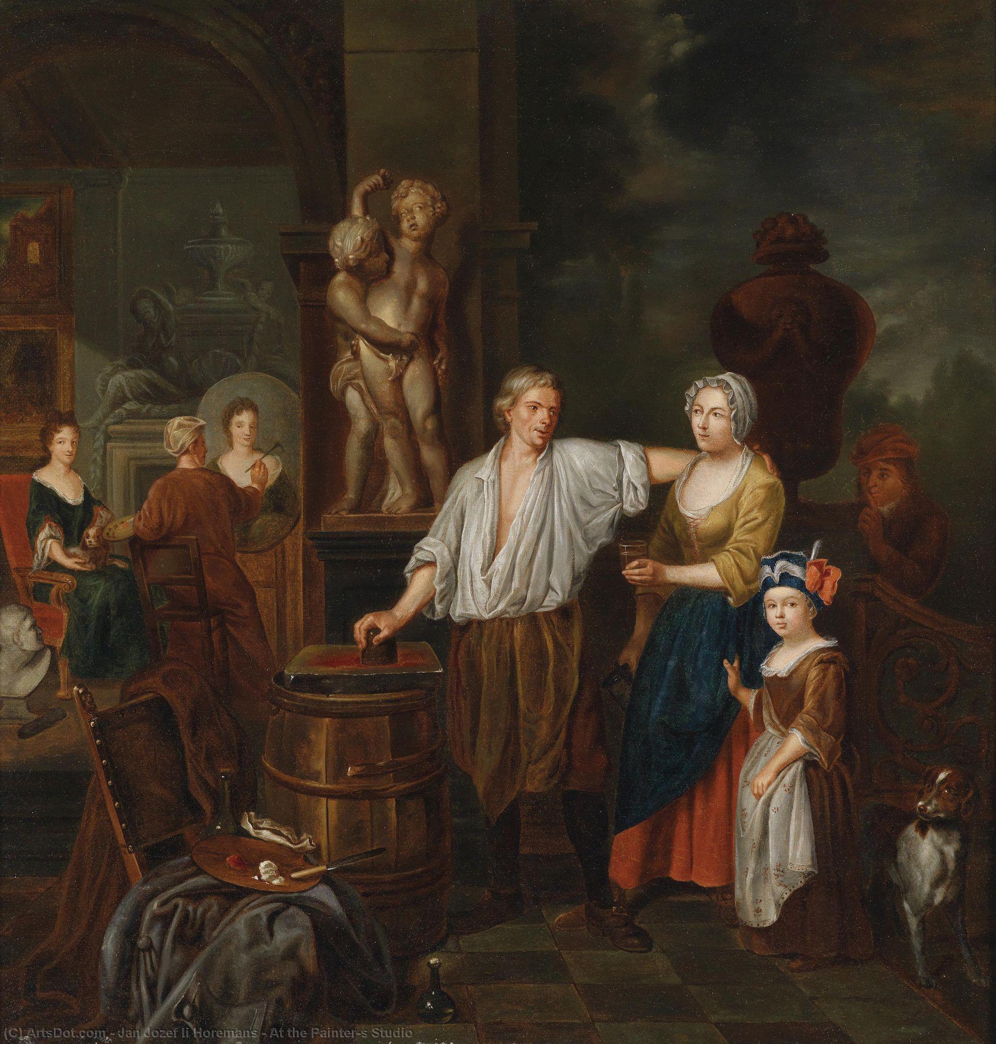 Wikioo.org – L'Enciclopedia delle Belle Arti - Pittura, Opere di Jan Jozef Ii Horemans - Al Painter's Studio